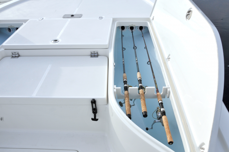 Sea Born FX24 Bay Forward Rod Locker with Insert Bay Boats, Center