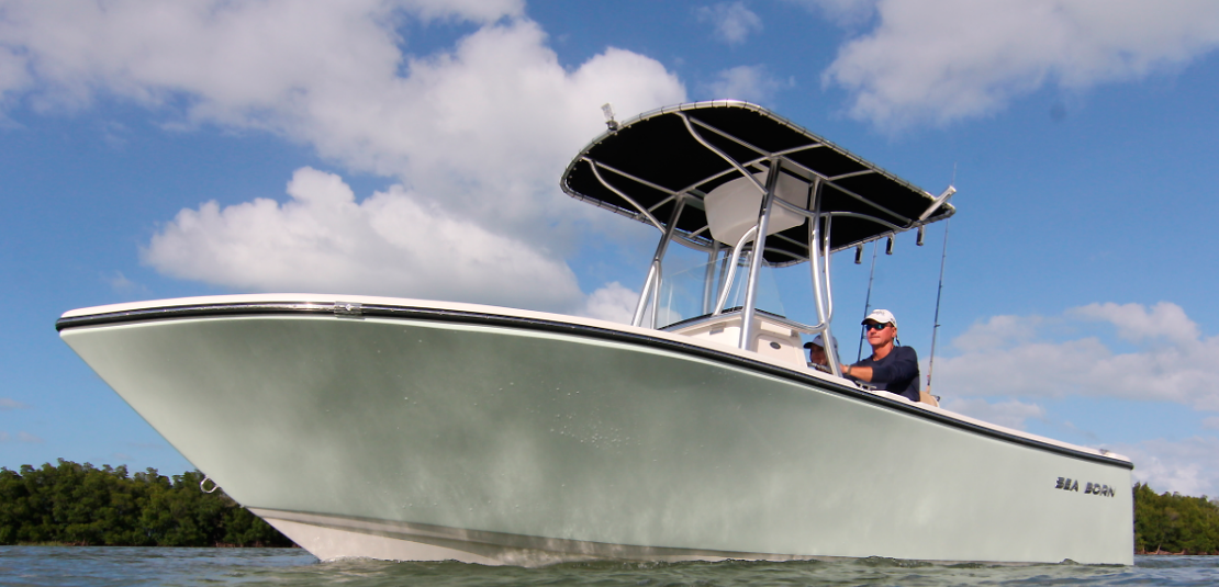 Sea Born LX21 Center Console with T-Top