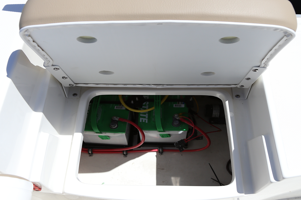 Center Console Battery Access Compartment | Bay Boats, Center Consoles ...