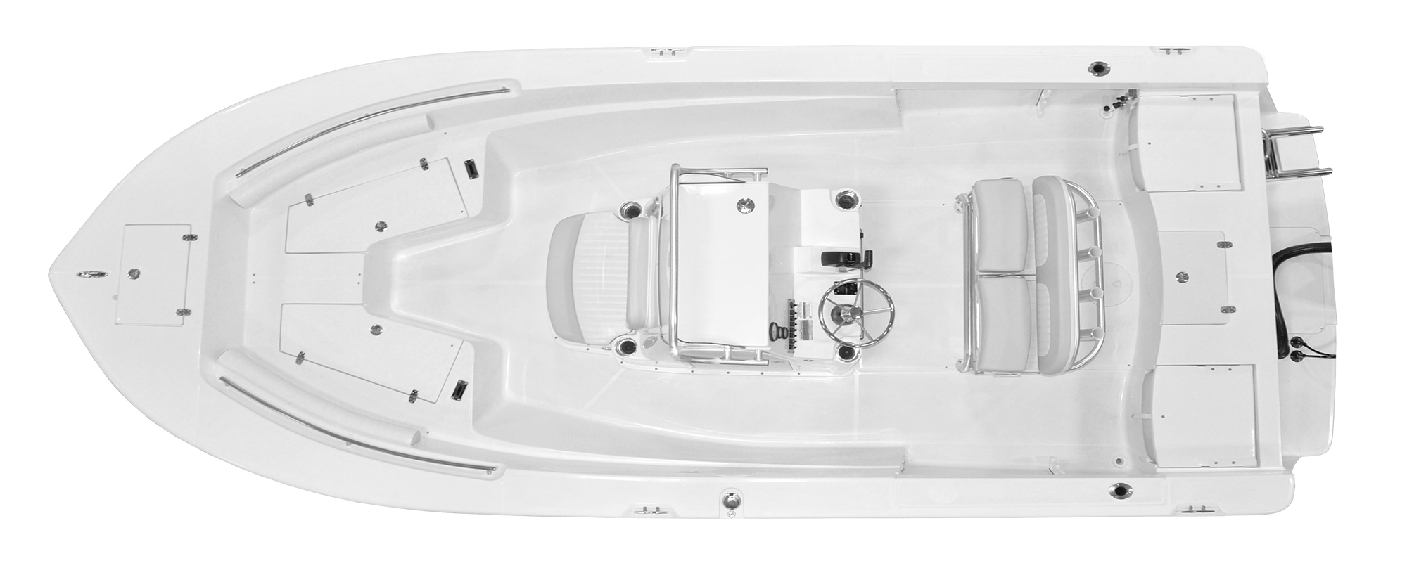 21-Foot Center Console Deck Layout