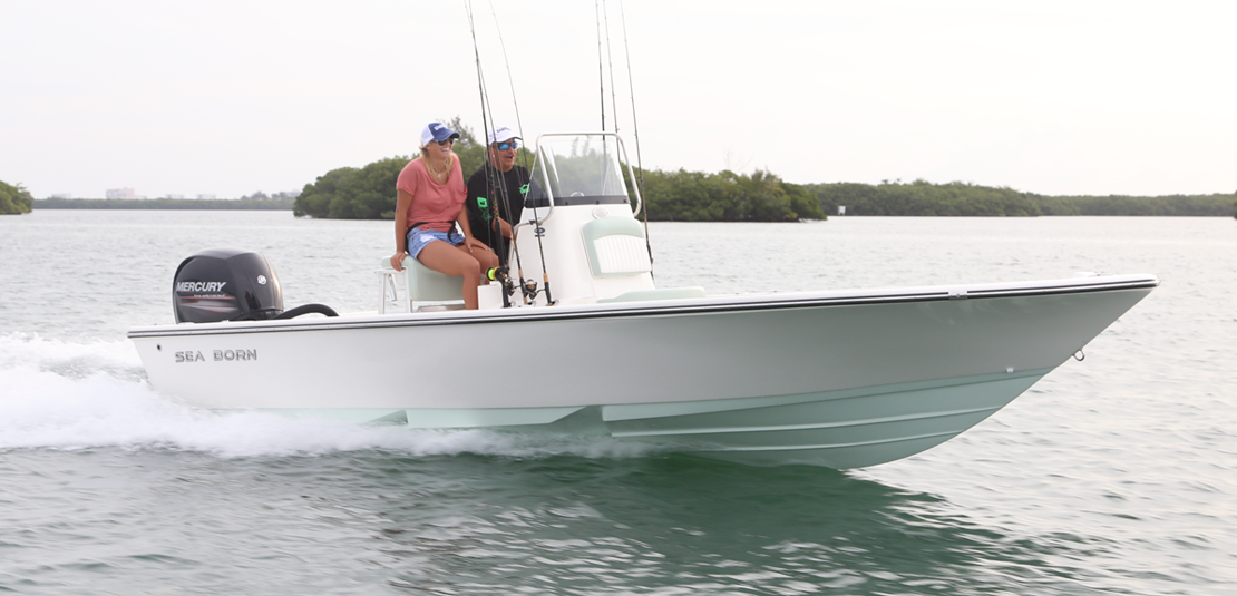 Sea Born 22 Foot Stepped Hull Bay Boat