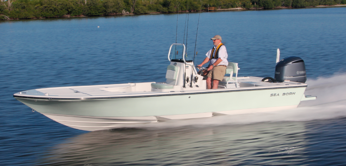 Sea Born 24-Foot Bay Boat with Stepped Hull